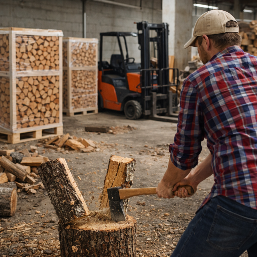 25 cm Buchenholz – Premium Qualität auf Palette