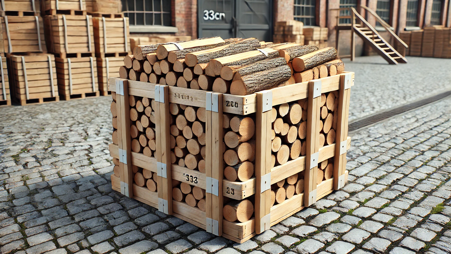 33 cm Buchenholz – Premium Kaminholz auf Palette