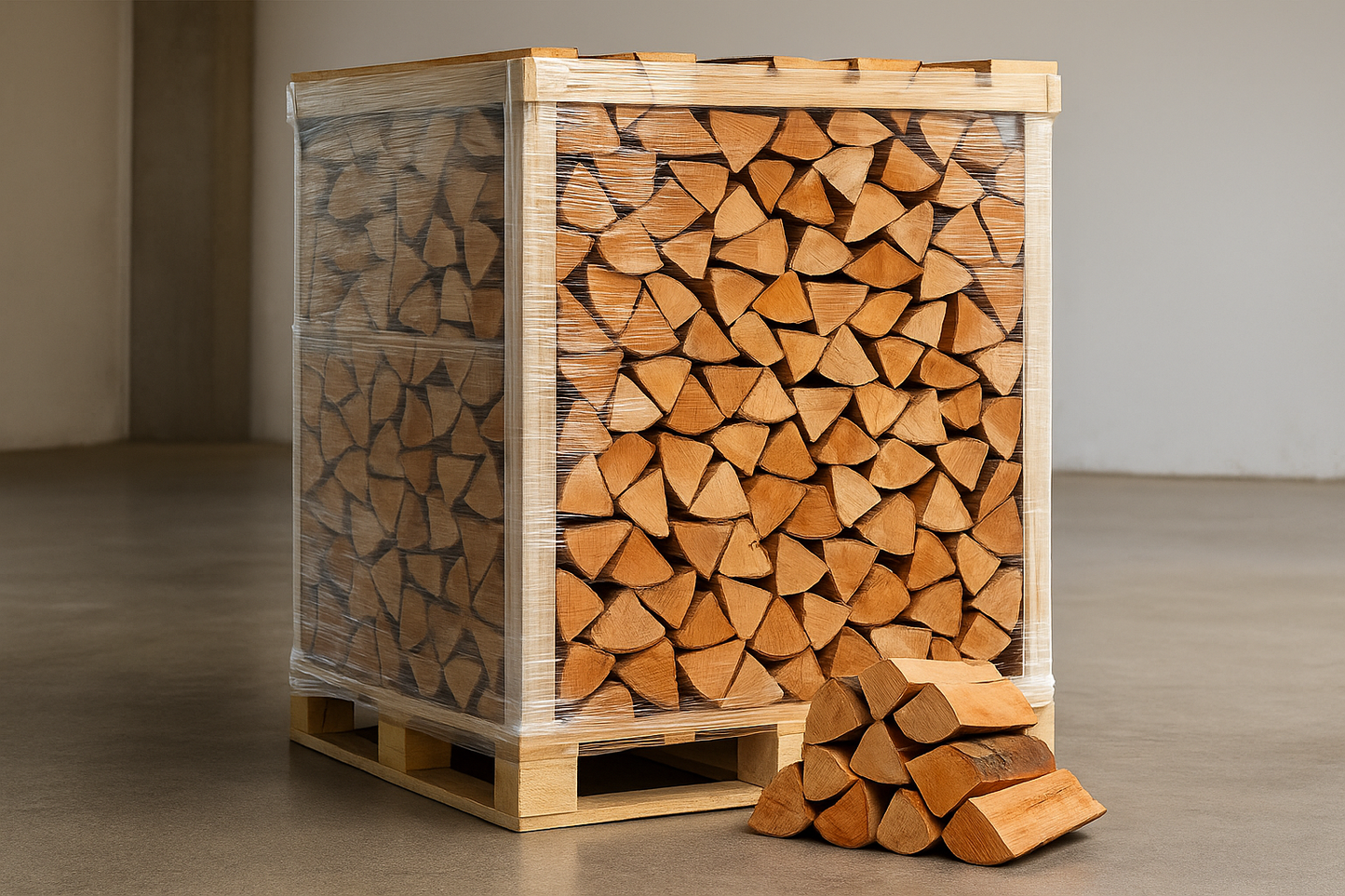 25 cm Buchenholz – Premium Qualität auf Palette