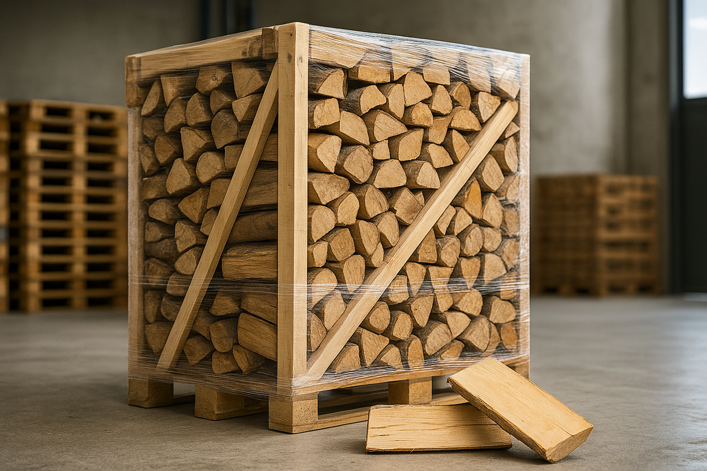 33 cm Buchenholz – Premium Kaminholz auf Palette