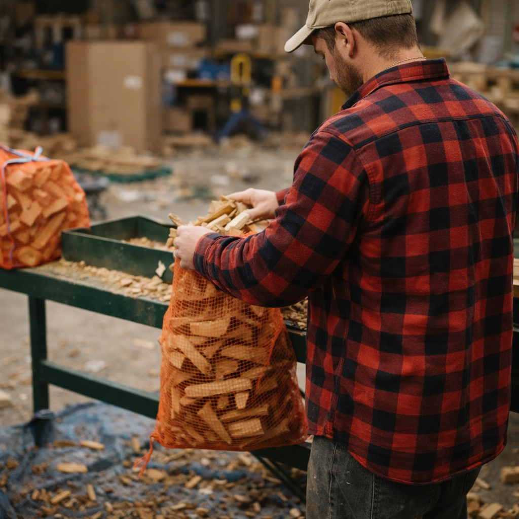 Premium Anfeuerholz 5Kg im Netz